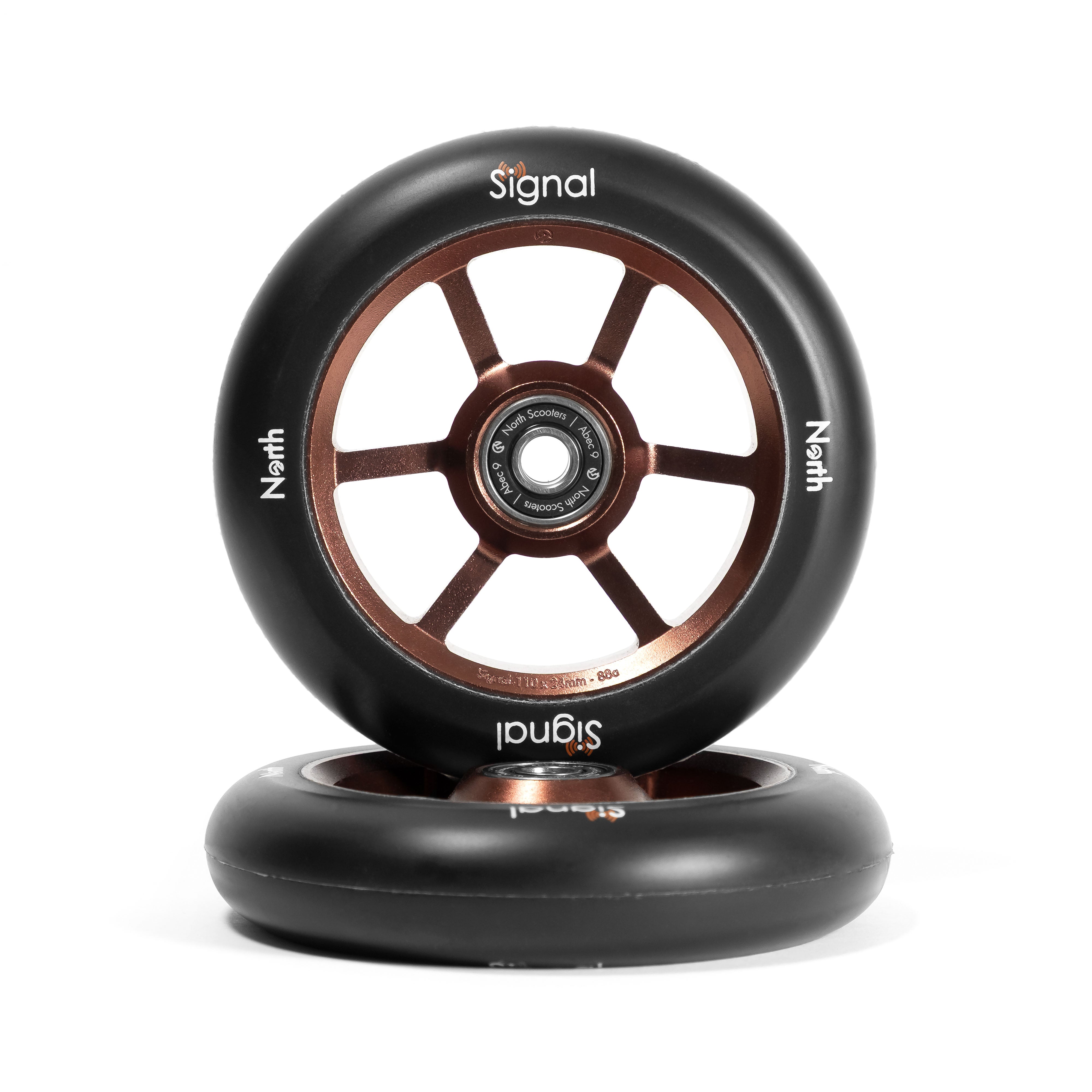 North Scooters Signal Wheels V3 24mm - G7 Noir - Rouille