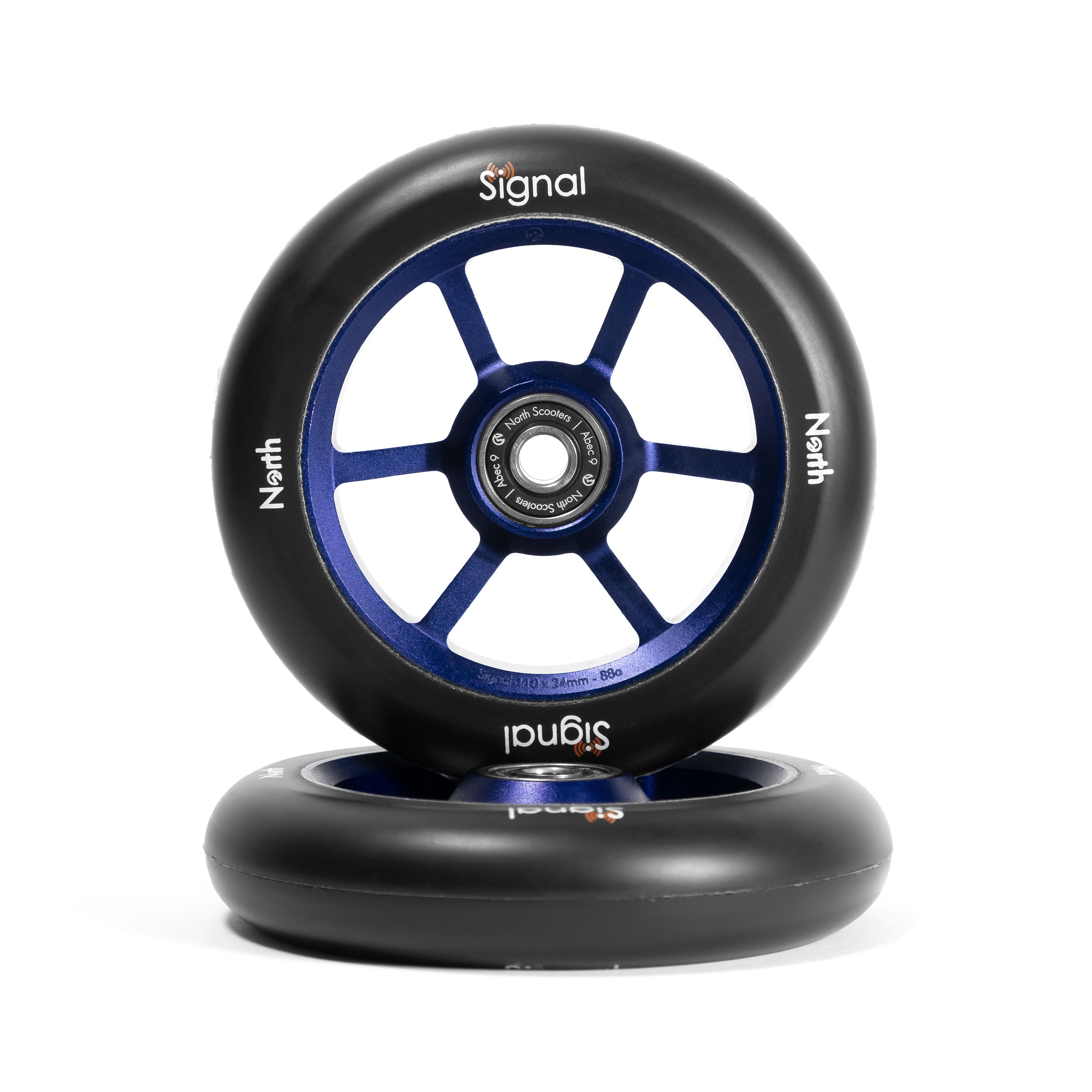 North Scooters Signal Wheels V3 24mm - G7 Noir - Violet