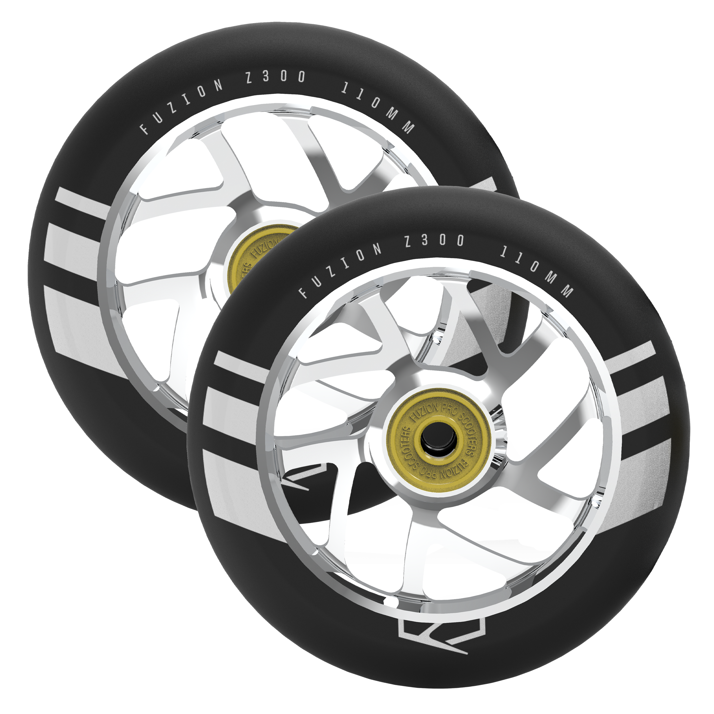 Fuzion Flight Wheels 110mm | Chrome