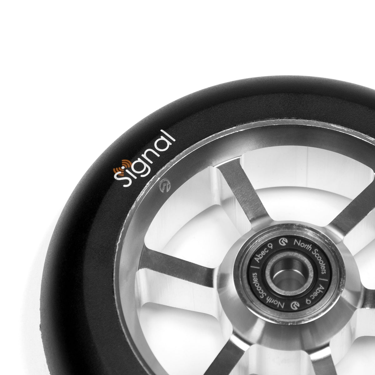 North Scooters Signal Wheels V3 24mm - G4 Noir - Chrome