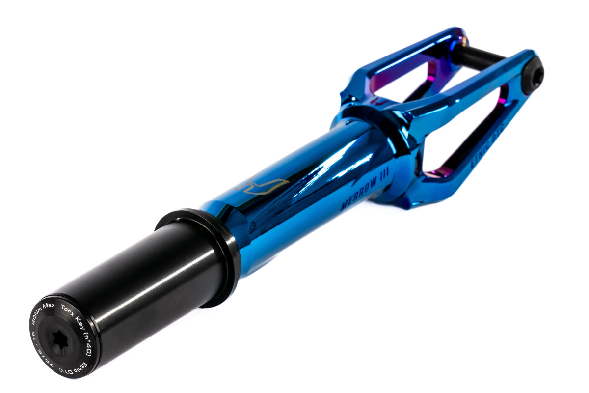 Ethic DTC Fourche Merrow V3 IHC Chrome Bleu