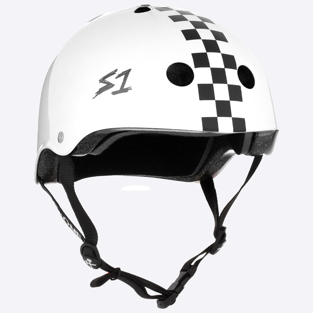 S1 Lifer Helmet - Casque Blanc Gloss Checkers