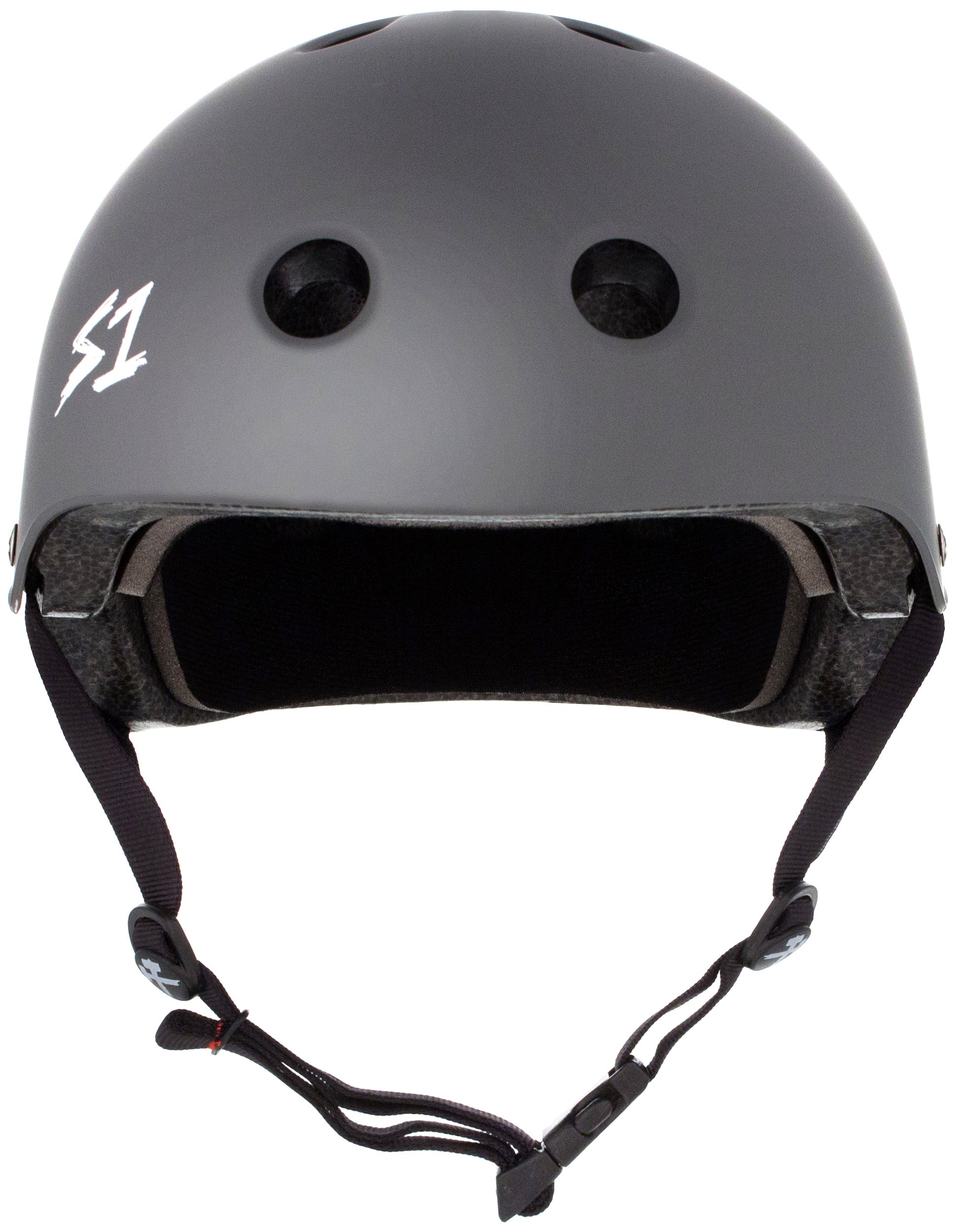 S1 Lifer Helmet - Casque Gris foncé mât avec sangles noires