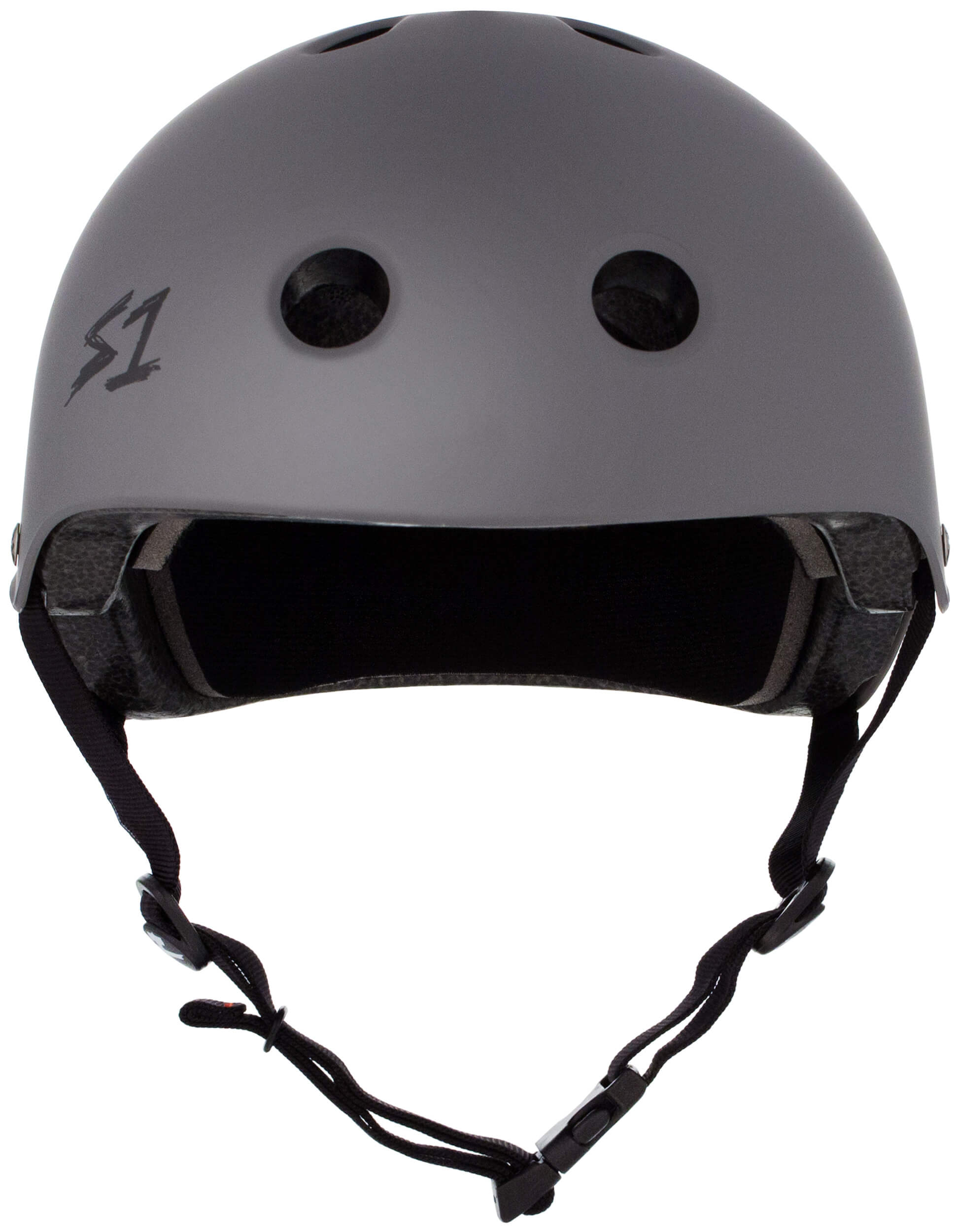 S1 Lifer Helmet - Casque Gris clair mât avec sangles noires