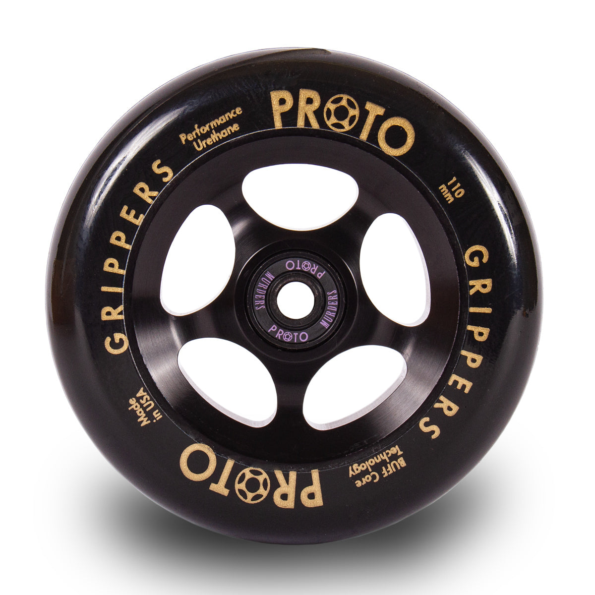 Proto - Classic Grippers 110MM Wheels (Black on Black)