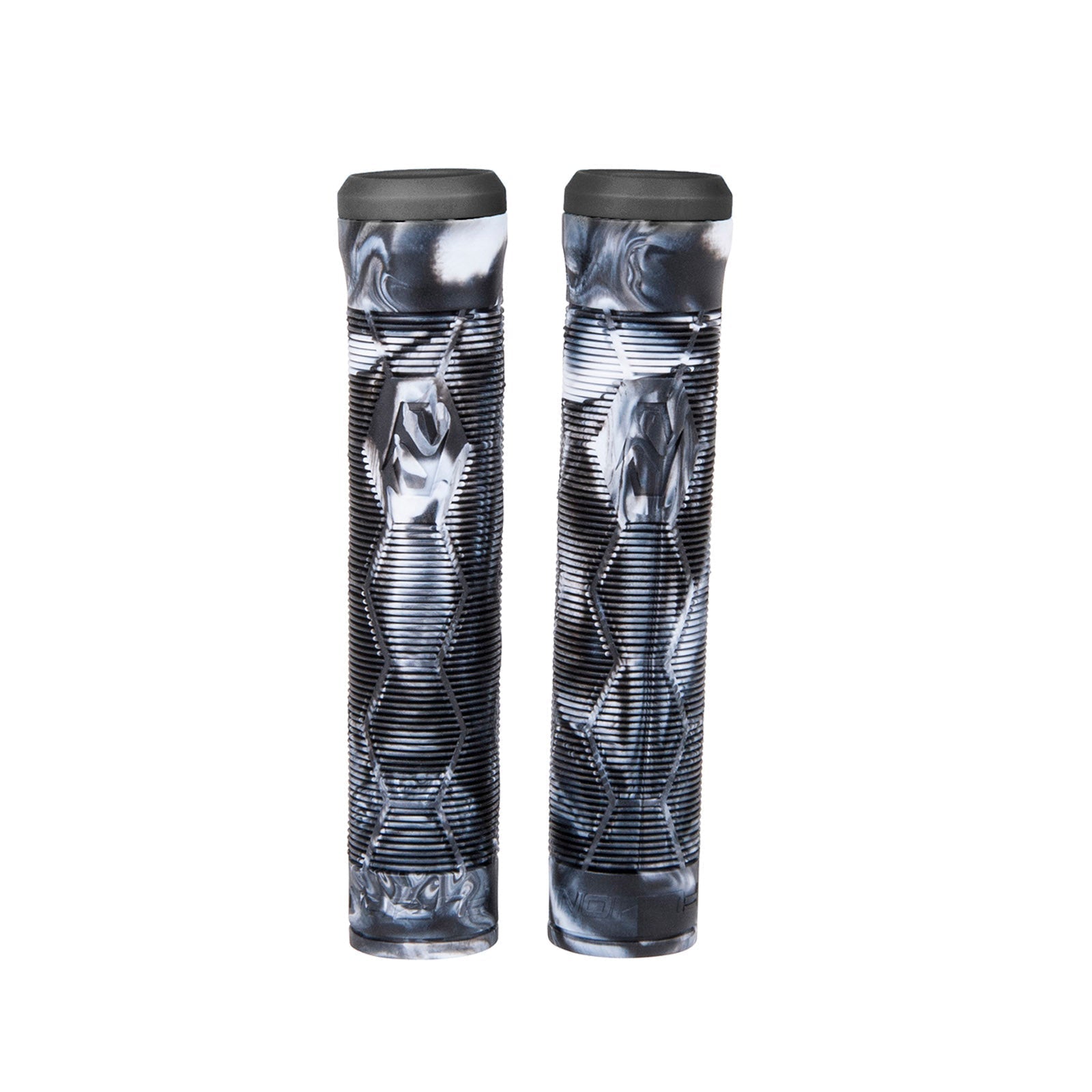 Fuzion Hex Grip Poignées Noir/Blanc Swirl