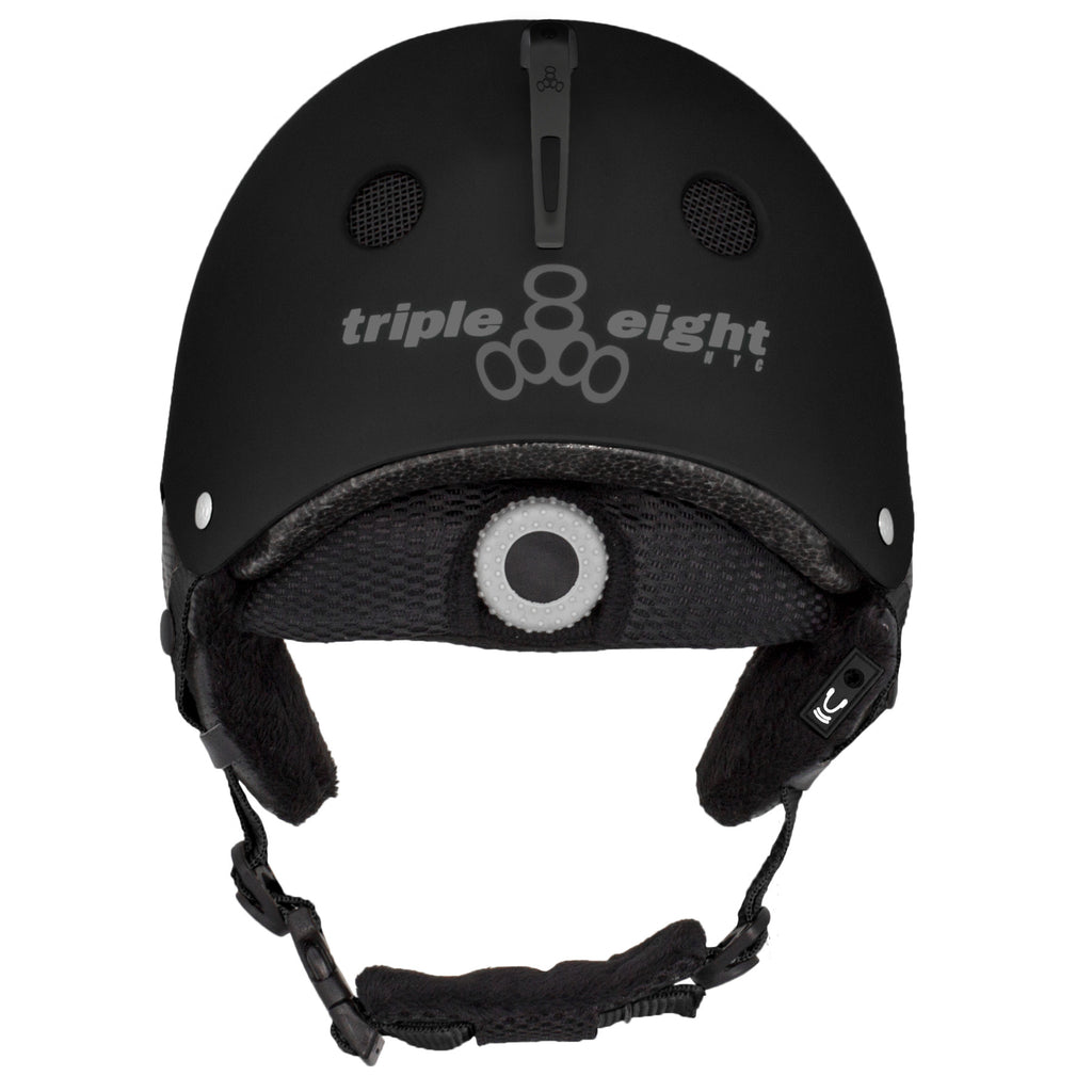 Halo Snow Standard Triple Eight Snow Helmet - Black Rubber