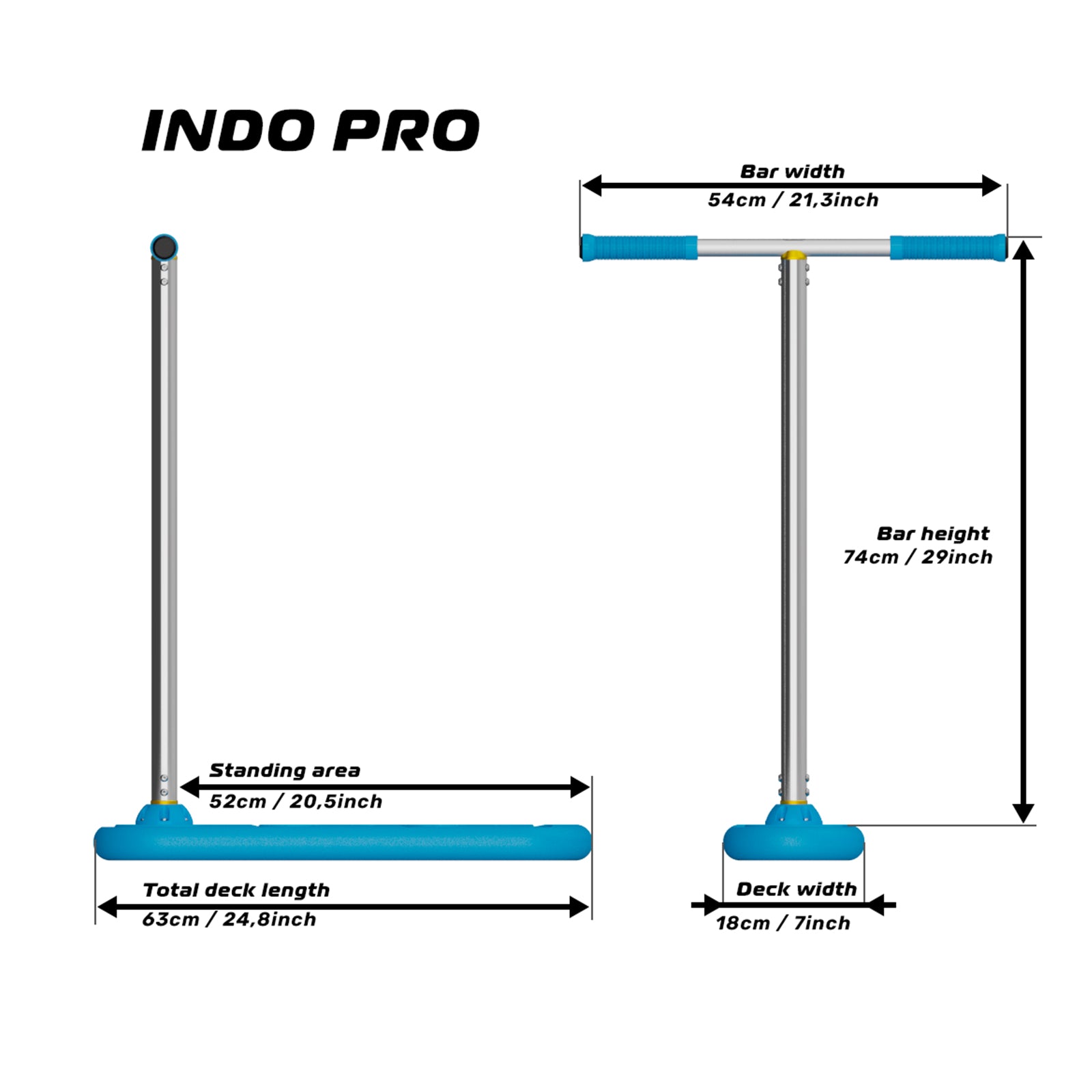 Trottinette de trampoline INDO PRO