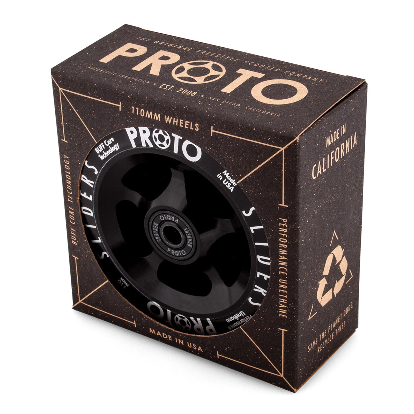 PROTO – Classic Sliders 110mm (Noir sur noir)