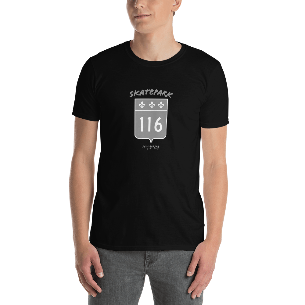 T-shirt Scootersk8 Skatepark 116 Noir
