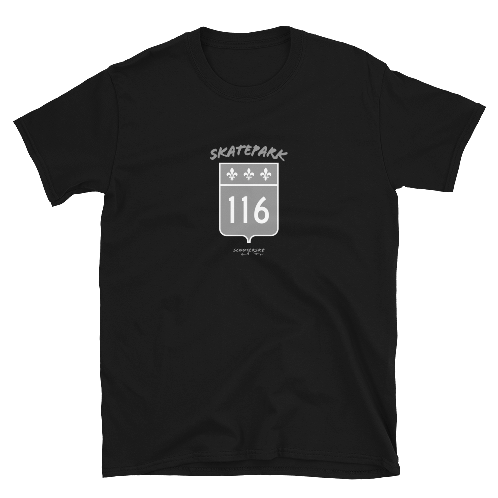 T-shirt Scootersk8 Skatepark 116 Noir