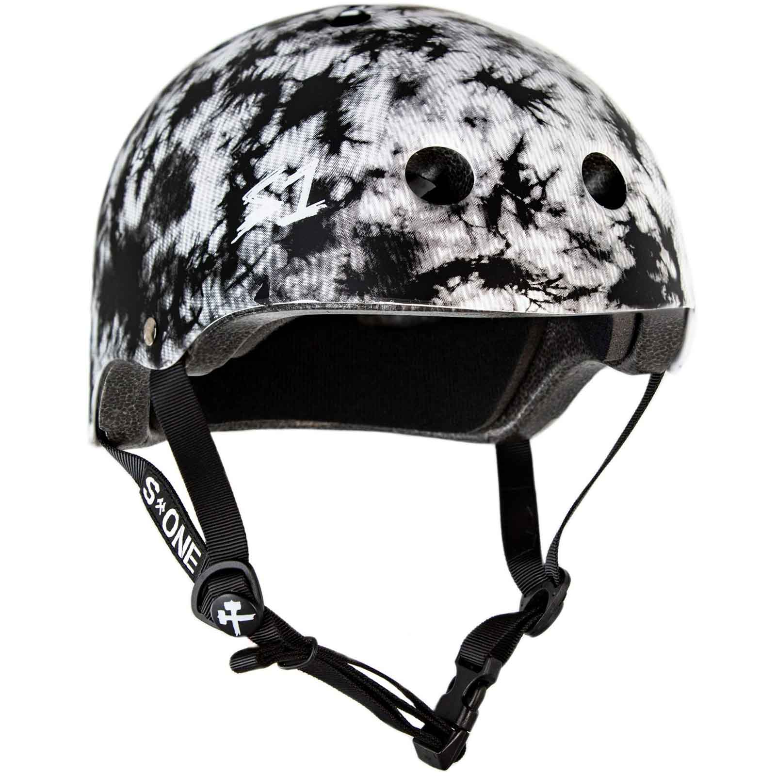 S1 Lifer Helmet - Casque Noir Blanc Tie Dye