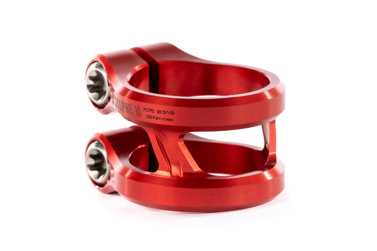 Ethic DTC Clamp Sylphe V2 ROUGE - Diamètre : 31.8mm Standard