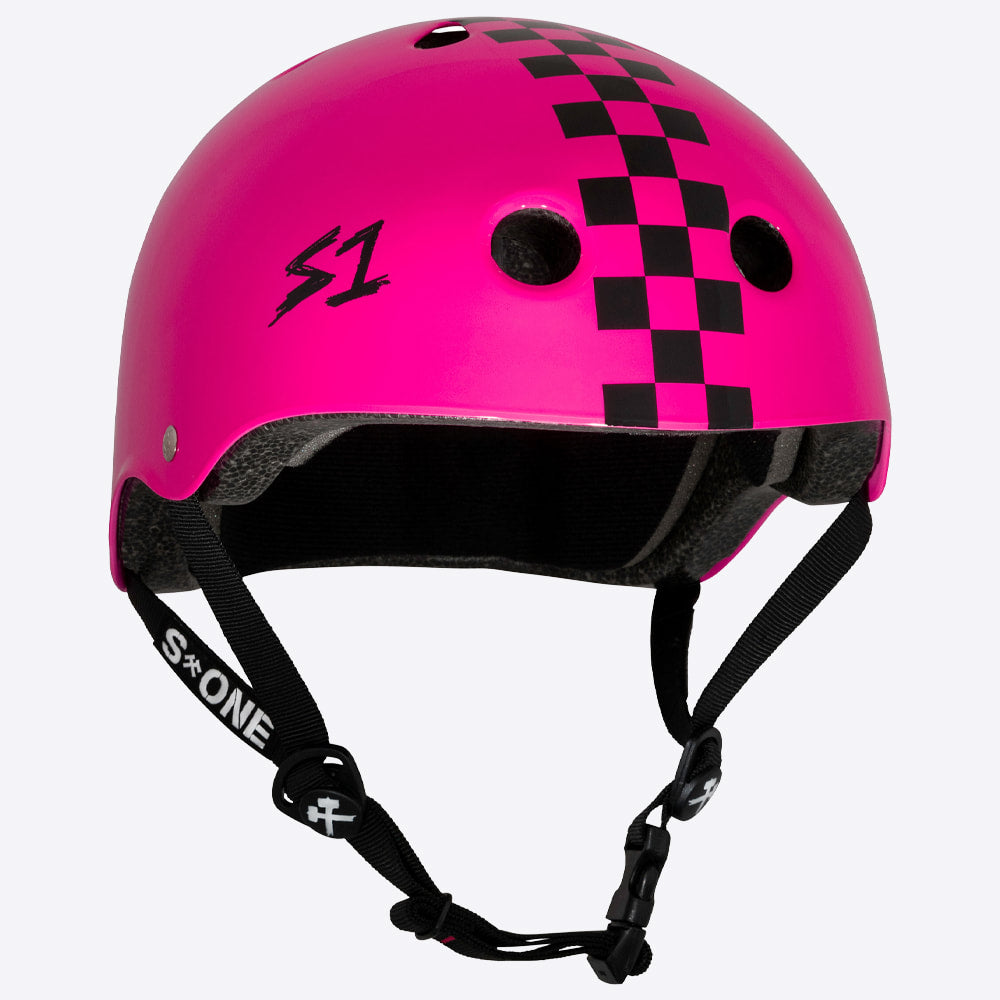 S1 Lifer Helmet - Casque Rose Checkers