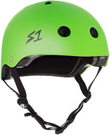 S1 Lifer Helmet - Casque vert vif mât avec sangles noires
