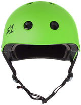 S1 Lifer Helmet - Casque vert vif mât avec sangles noires