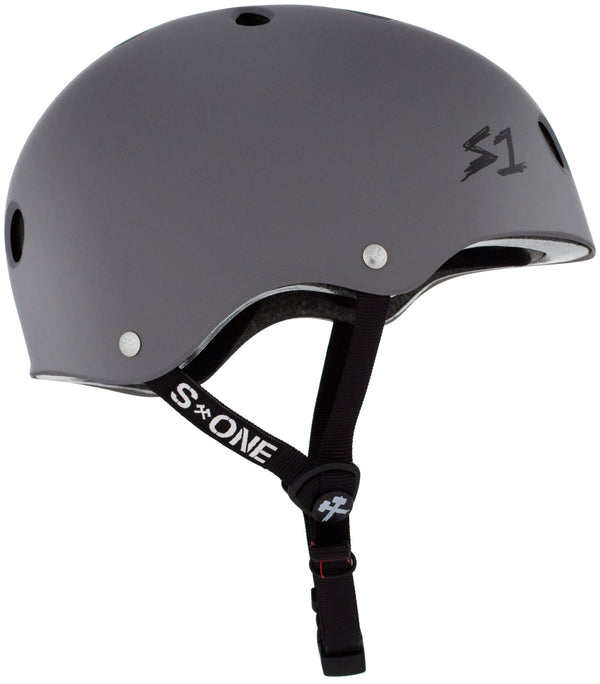 S1 Lifer Helmet - Casque Gris clair mât avec sangles noires