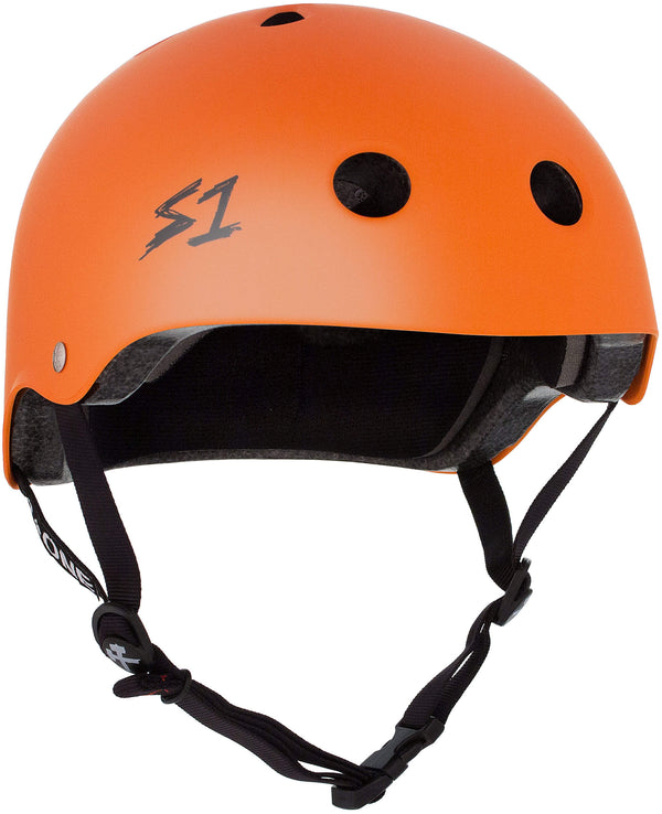 S1 Lifer Helmet - Casque Orange mât avec sangles noires