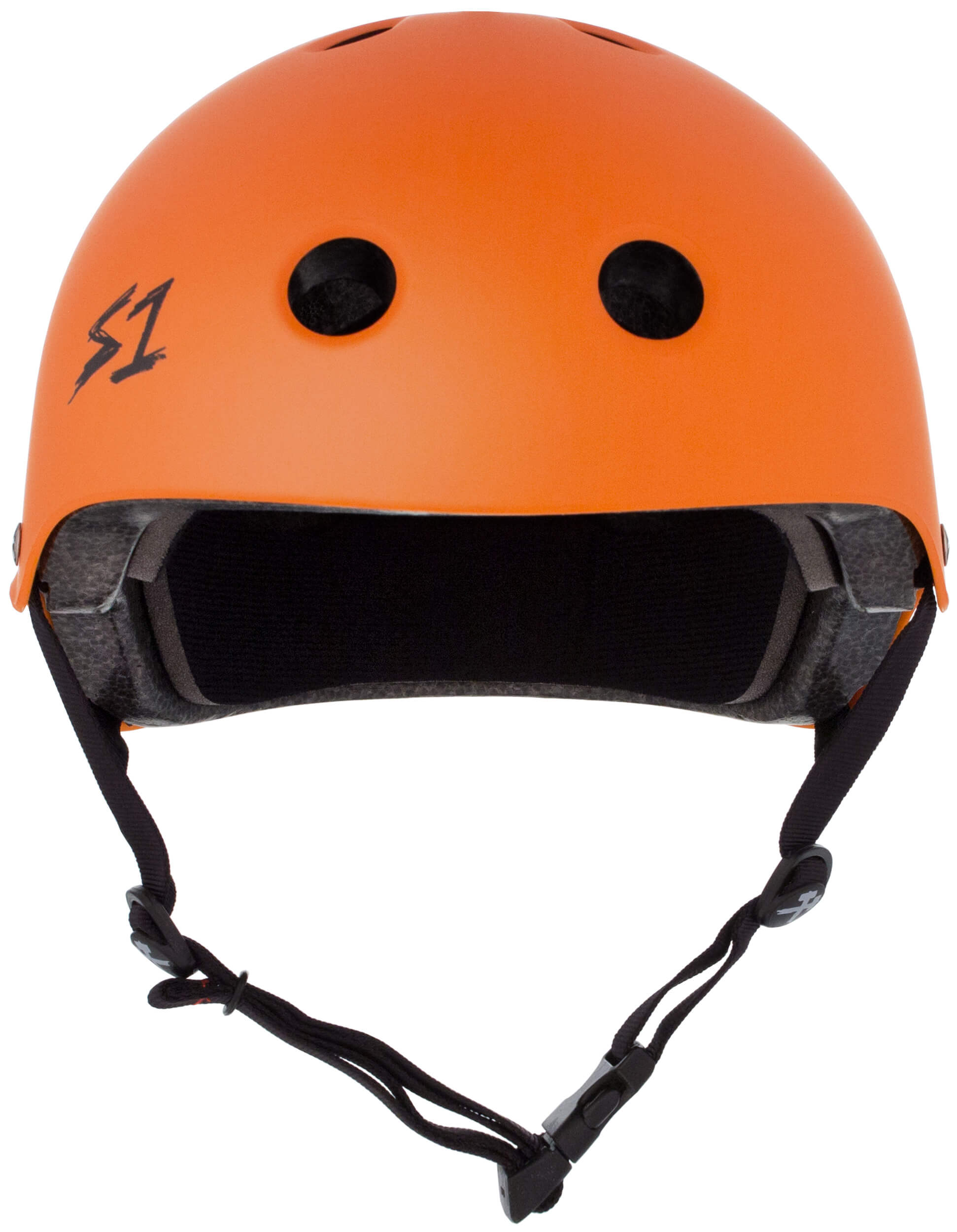 S1 Lifer Helmet - Casque Orange mât avec sangles noires