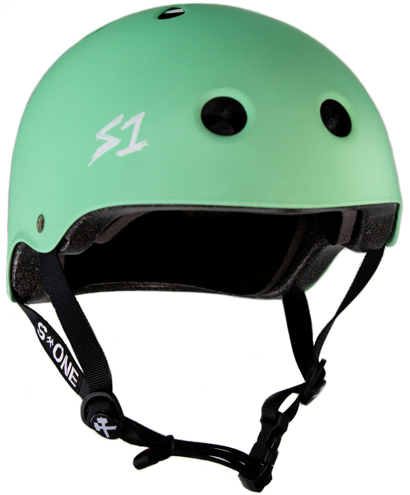 S1 Lifer Helmet - Casque vert menthe mât avec sangles noires