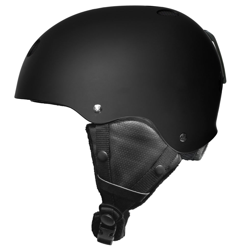 Halo Snow Standard Triple Eight Snow Helmet - Black Rubber