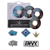 Envy Hollow Core Wheel Stickers, collants de roues 110 mm (modèles variés)