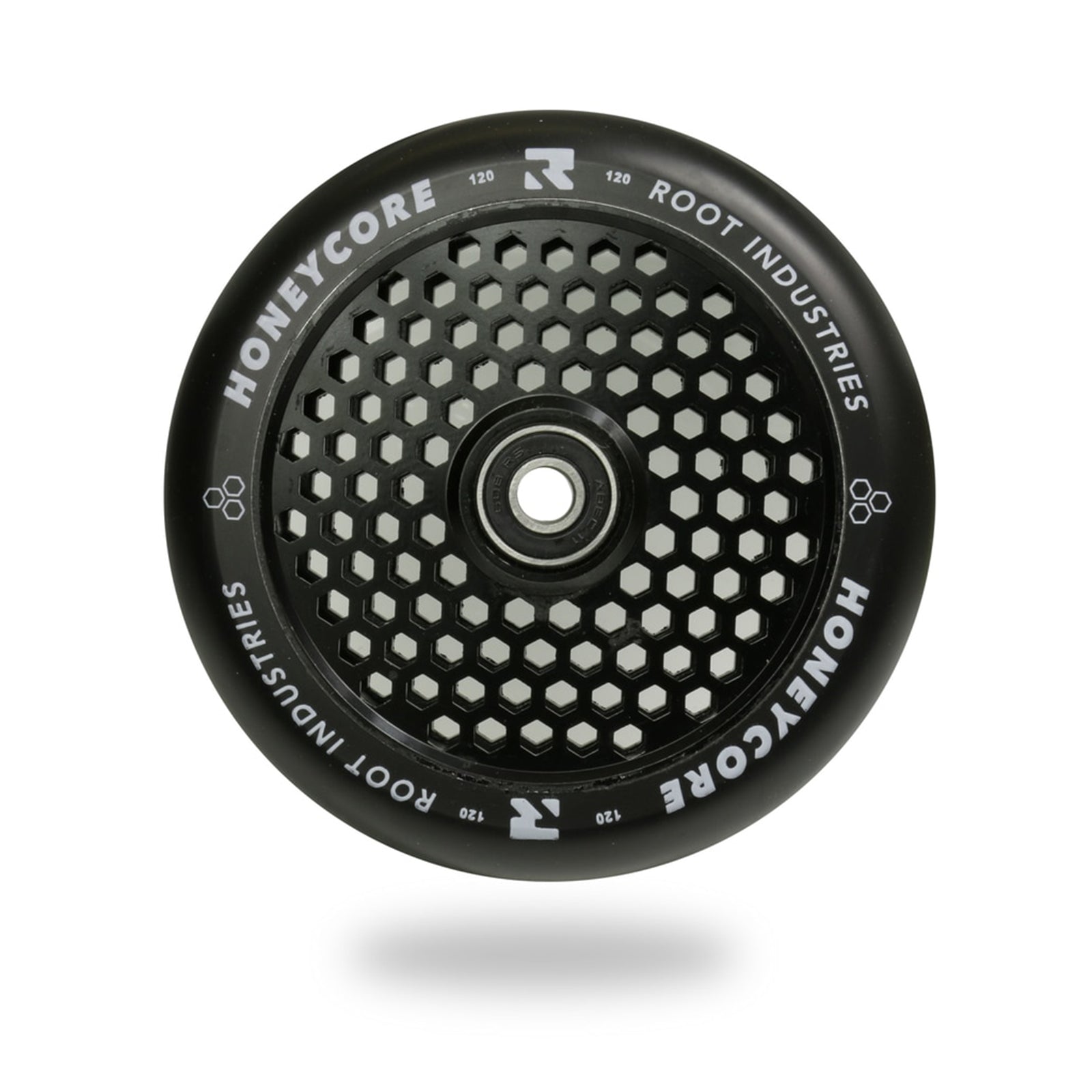 Honeycore Wheels 120mm | Black / Black
