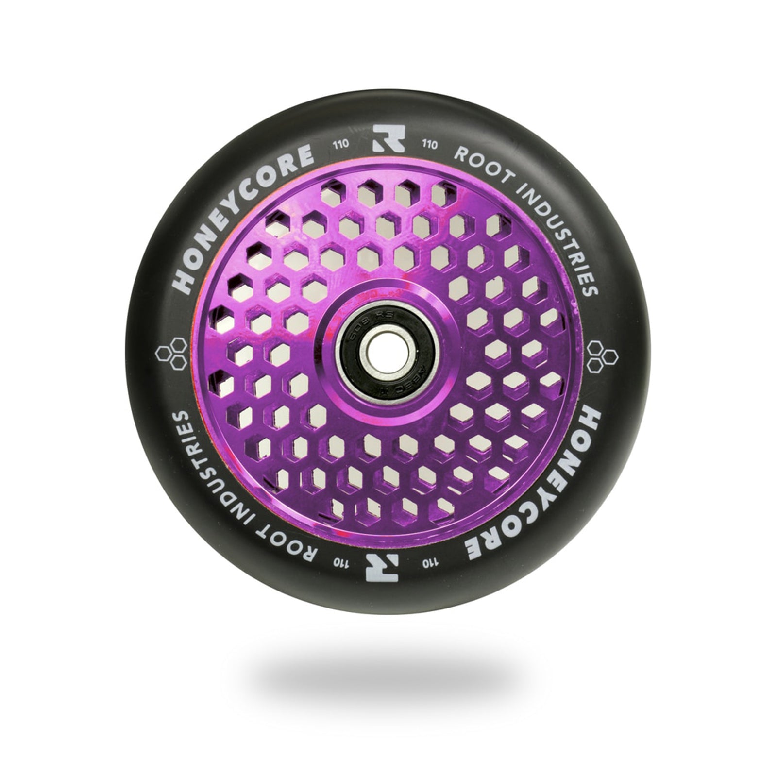 Honeycore Wheels 110mm | Black / Purple
