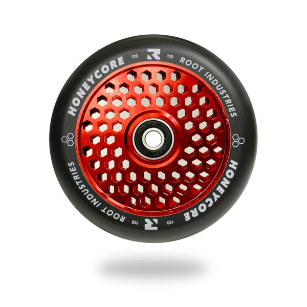 Honeycore Wheels 110mm | Black red