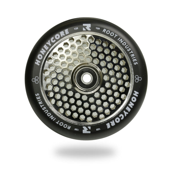 Honeycore Wheels 120mm | Black / Mirror