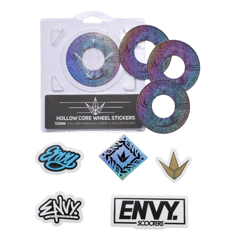 Envy Hollow Core Wheel Stickers, collants de roues 110 mm (modèles variés)