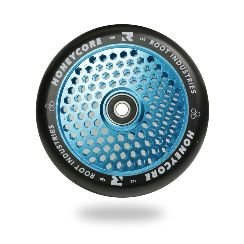Honeycore Wheels 120mm | Noir / Bleu