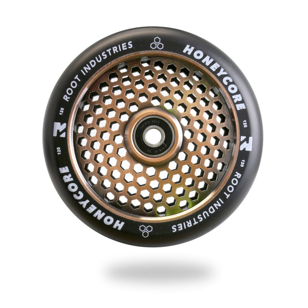Honeycore Wheels 120mm | Noir / Coppertone