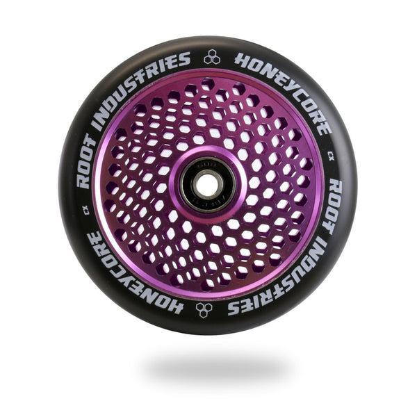 Honeycore Wheels 120mm | Black / Purple