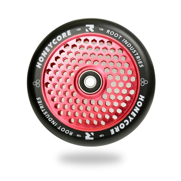 Honeycore Wheels 120mm | Black red