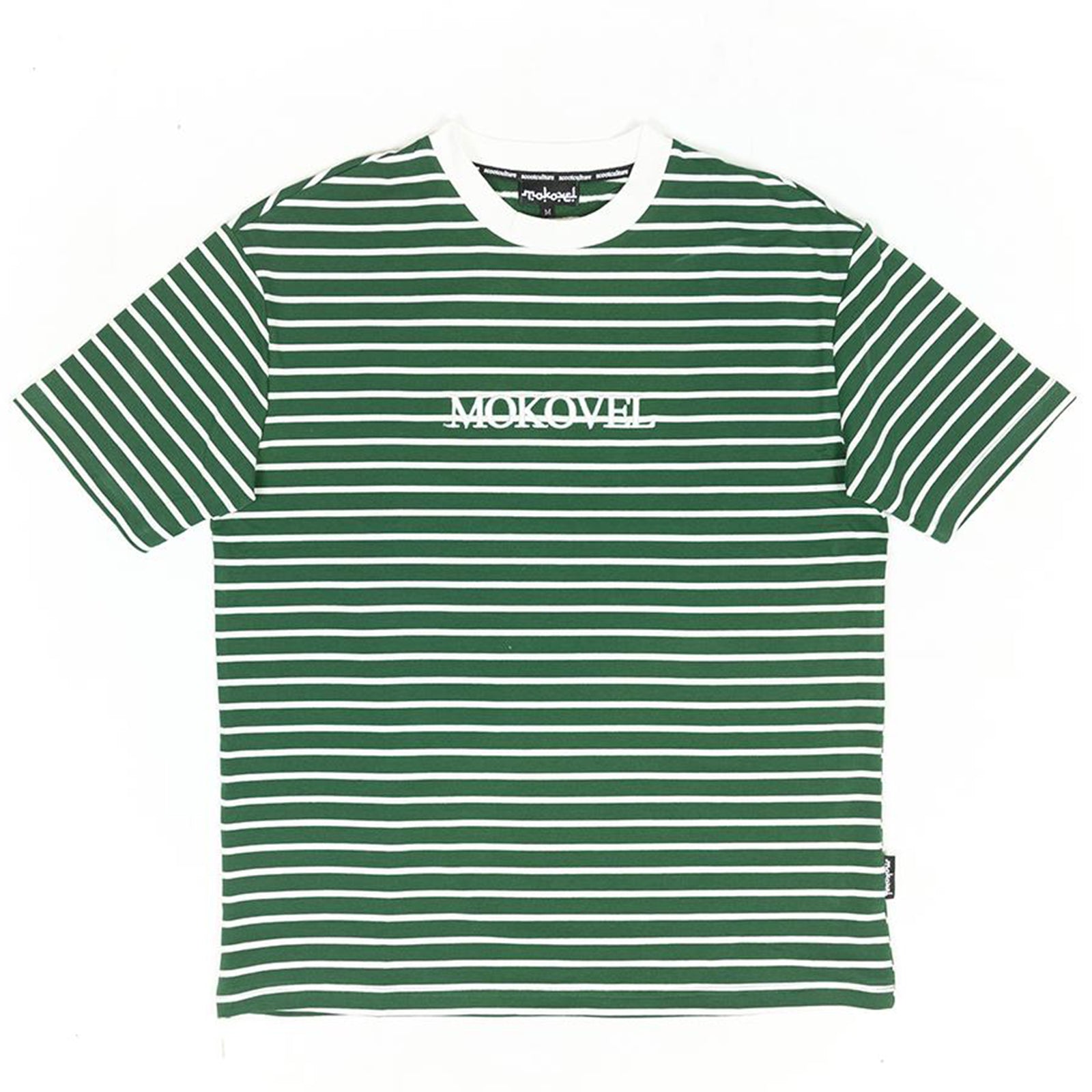 Mokovel T-shirt Vert Rayé